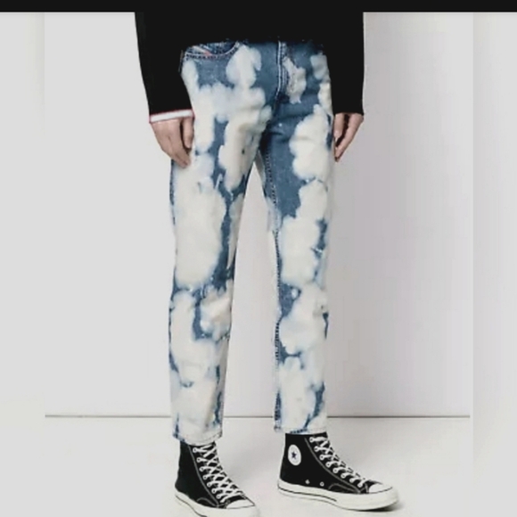 Diesel Men's D Jifer Regular Acid Slim Jeans Cropped Leg Sz 32 High… - Picture 1 of 13